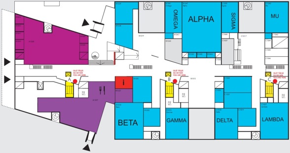 ICT Building map floor 1